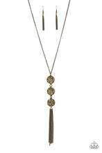 Load image into Gallery viewer, "TRIPLE SHIMMER" BRASS NECKLACE