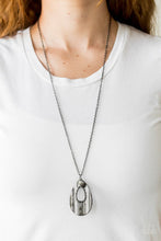 Load image into Gallery viewer, Stop, TEARDROP, and Roll - Black Necklace
