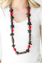Load image into Gallery viewer, Cozumel Coast - Red Necklace -