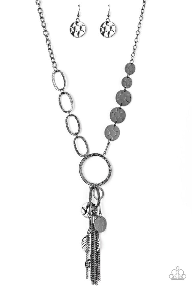 Trinket Trend - Silver Necklace & Earrings Set