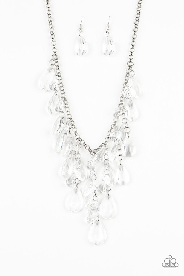 Irresistible Iridescence - White Necklace -