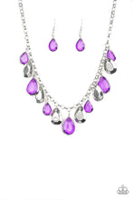 Load image into Gallery viewer, Clique bait purple necklace
