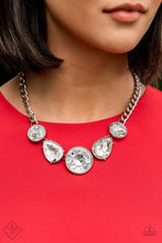 Load image into Gallery viewer, All the World's My Stage - white  necklace
