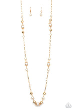 Load image into Gallery viewer, Wall Street Waltz gold pearl necklace
