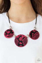 Load image into Gallery viewer, Viper Pit - Pink Necklace &amp; Earrings Set
