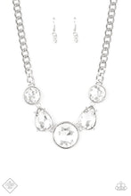 Load image into Gallery viewer, All the World's My Stage - white  necklace
