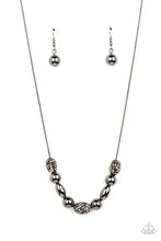 Load image into Gallery viewer, Space Glam Black Necklace &amp; Earrings Set
