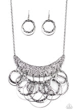 Load image into Gallery viewer, Metro Eclipse - Black Necklace &amp; Earrings Set
