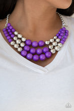 Load image into Gallery viewer, Dream Pop - Purple and Silver Necklace
