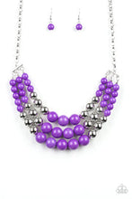 Load image into Gallery viewer, Dream Pop - Purple and Silver Necklace
