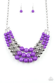 Dream Pop - Purple and Silver Necklace