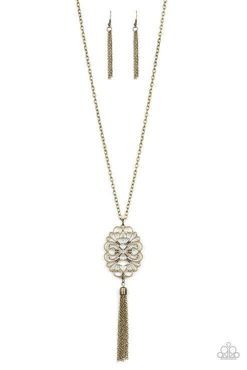 A Mandala Of The People - Brass Necklace