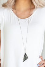 Load image into Gallery viewer, Ultra Sharp - Silver Necklace - Paparazzi Accessories
