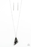 Load image into Gallery viewer, Ultra Sharp - Silver Necklace - Paparazzi Accessories

