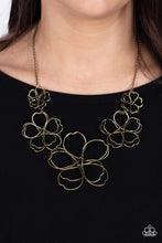 Load image into Gallery viewer, The Show Must GROW On - Brass Flower Necklace
