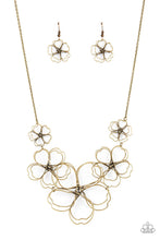 Load image into Gallery viewer, The Show Must GROW On - Brass Flower Necklace
