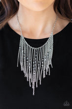 Load image into Gallery viewer, FIRST CLASS FRINGE SILVER NECKLACE
