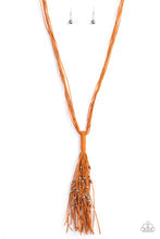 Load image into Gallery viewer, Hand-Knotted Knockout - Orange Necklace
