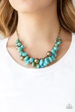 Load image into Gallery viewer, FULL OUT FRINGE BLUE NECKLACE

