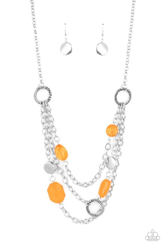 Oceanside Spa - Orange Necklace
