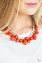 Load image into Gallery viewer, Gorgeously Globetrotter - Orange Necklace
