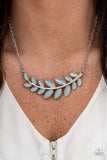 Load image into Gallery viewer, Frosted Foliage - Blue Necklace

