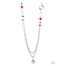 Load image into Gallery viewer, Red Lanyard red necklace
