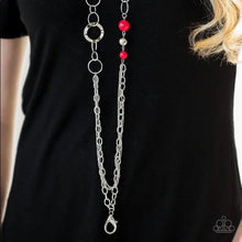 Load image into Gallery viewer, Red Lanyard red necklace
