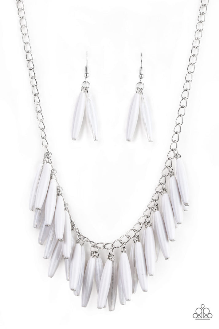 Full of Flavor - white  necklace