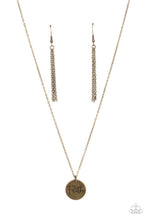 Load image into Gallery viewer, CHOOSE FAITH BRASS NECKLACE
