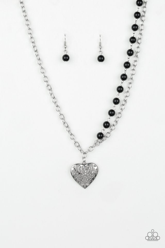 Forever In My Heart - Black Necklace