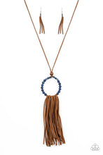 Load image into Gallery viewer, Namaste Mama - Blue Necklace
