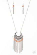 Load image into Gallery viewer, MAD ABOUT MADAGASCAR ORANGE PAPARAZZI NECKLACE
