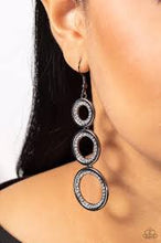 Load image into Gallery viewer, Shimmering in Circles - Black
