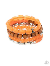 Load image into Gallery viewer, Outdoor Retreat-orange coil bracelet
