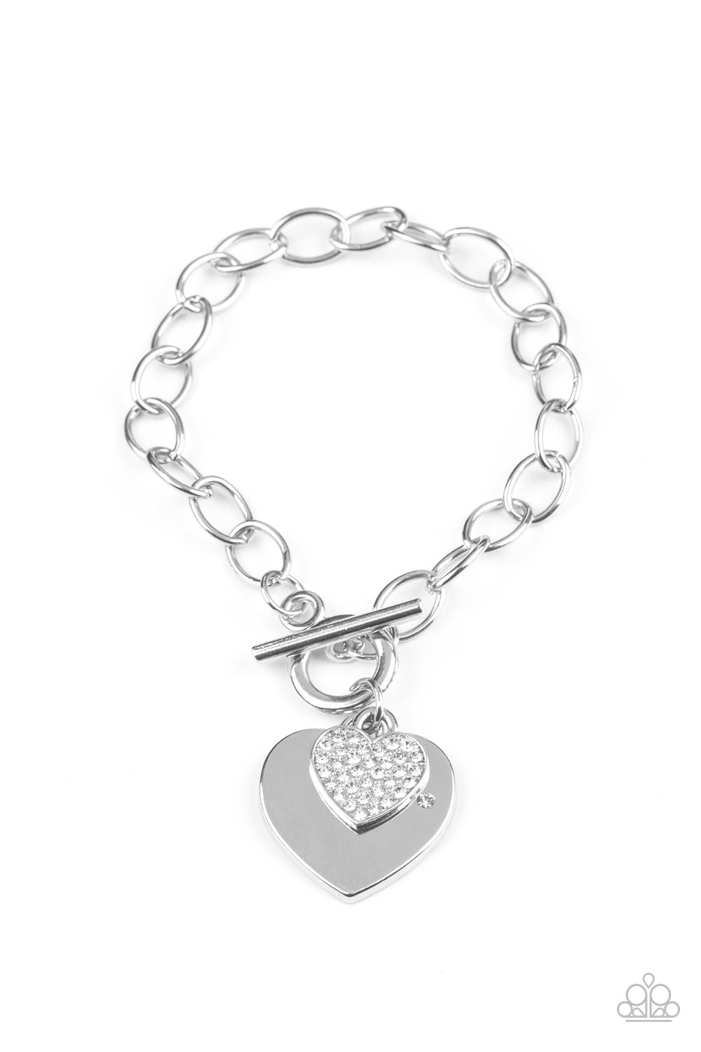 Heartbeat Bedazzle-White